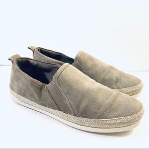 Marks & Spencer Gray Wide Fit Suede Rope Slip-ons